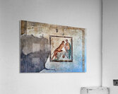 Ancient mural from Pompeii shows figures in a dramatic scene Acrylic Print