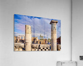 Visitors explore Pompeii ruins in Naples Campania Italy Acrylic Print