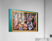 Depiction of a butcher at work in Museo di Capodimonte in Naples Acrylic Print