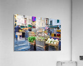 Greengrocer market scene in Pignasecca quarter Naples Italy Acrylic Print