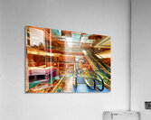 Visitors explore the Trump Tower atrium in Manhattan New York Acrylic Print