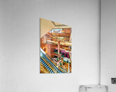 Visitors explore the Trump Tower Atrium in Manhattan New York Acrylic Print