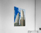 Chrysler Building stands tall among modern structures in Manhatt Acrylic Print