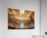 Visitors explore the Morgan Library and Museum in Manhattan New Acrylic Print