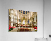 St. Patricks Cathedral interior in Manhattan during holiday sea Acrylic Print