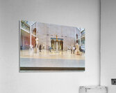 Visitors explore Engelhard Court at the Met in Manhattan Acrylic Print