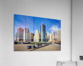 Manhattan skyline view with skyscrapers and waterfront area Acrylic Print