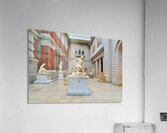 The sculpture of Andromeda and the sea monster stands in the Met Acrylic Print