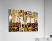 Visitors walk through St Acrylic Print