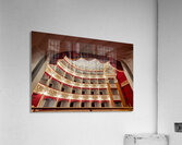 Inside Teatro Tina di Lorenzo in Noto Sicily during a performanc Acrylic Print