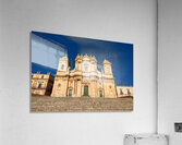 Noto Cathedral stands tall in Sicily under a clear blue sky Acrylic Print
