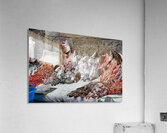 Fresh seafood display at Piscaria market in Catania Sicily Acrylic Print