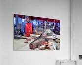 Explore Catanias Piscaria market for seafood and local goods Acrylic Print