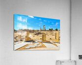 Exploring the Citadel in Amman Jordan during bright daylight Acrylic Print