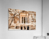 Little Petra site in Jordan shows ancient rock cut architecture Acrylic Print