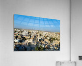 High view of Madabas cityscape in Jordan Acrylic Print