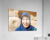 Portrait of an old woman at Little Petra in Jordan Acrylic Print