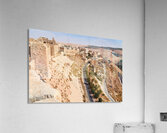 Explore Kerak Castle and the surrounding landscape in Jordan Acrylic Print
