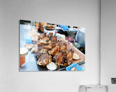 Goat heads ready to serve in Marrakeshs Djema el Fna Acrylic Print