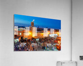 Sunset at Djema el Fna square in Marrakesh Morocco Acrylic Print