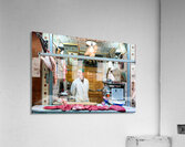 Butcher sells camel meat in the souk of Meknes Morocco Acrylic Print