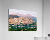 Panorama of Morano Calabro town at sunrise in Calabria Italy Acrylic Print