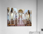 Interior view of the Norman Cathedral in Gerace Calabria Italy Acrylic Print