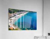 Leisure time at Marina Grande beach in Scilla Calabria Italy Impression acrylique