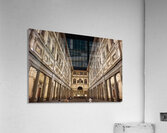 Museum visit at night at Museo degli Uffizi in Florence Italy Acrylic Print