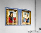 Portraits of angelo doni and maddalena doni in uffizi gallery Acrylic Print