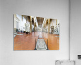 Visitors explore Basilica di Santa Croce in Florence Tuscany I Acrylic Print