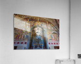Santa Maria Novella church interior with historical art in Flore Acrylic Print