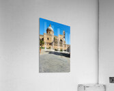 Palermo Cathedral in Sicily with clear blue sky and visitors Acrylic Print