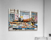 Market scene in Palermo Sicily with local crafts and art Acrylic Print