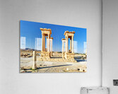 Exploring the Tetrapylon at Palmyra in Syria during the day Acrylic Print