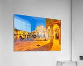 Visitors enjoy evening time at Umayyad Mosque in Damascus Syria Acrylic Print