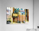 Second hand shop displays vintage items in Damascus Syria Acrylic Print