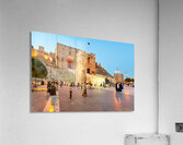 Exploring the ancient citadel in Aleppo Syria during twilight h Acrylic Print