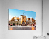 Exploring the citadel of Aleppo during dusk in Syria Acrylic Print