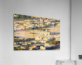 Aerial view shows Palmyra new city in Syria from above Impression acrylique