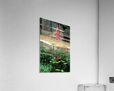 Young monk stands by water in Myanmar during daytime Acrylic Print