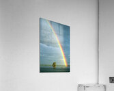 Rainbow shines over landscape in Myanmar after rainfall Acrylic Print