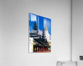 Visit to Shwezigon Paya in Bagan Myanmar on a clear day Acrylic Print