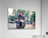 Busy transportation scene in Myanmar during the day Acrylic Print