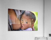 Feeding a baby in Myanmar during daytime hours Acrylic Print