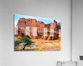 Eroded red rock formations in Quebrada de las Conchas near Cafay Acrylic Print