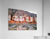 Colorful eroded rock formations in Quebrada de las Conchas Arge Acrylic Print