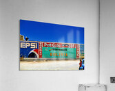 Welcome to Bolivia sign on a wall with old ads. Acrylic Print