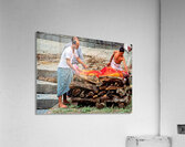 Cremation ceremony in Pashupatinath Kathmandu Nepal Acrylic Print