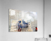 Cremation ceremony in Pashupatinath Kathmandu Nepal Acrylic Print